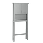 Over the Toilet Bathroom Spacesaver Wall Medicine Storage Cabinet with Adjustable Shelf - Gray