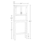 Over the Toilet Bathroom Spacesaver Wall Medicine Storage Cabinet with Adjustable Shelf - Gray