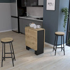 Gateleg Folding Space-Saving Table