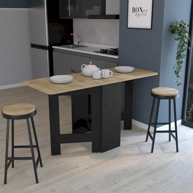 Gateleg Folding Space-Saving Table