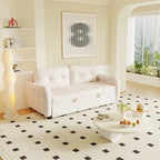 66.2Queen Pull Out Sofa Bed, Hydraulic System Convertible Sleeper Sofa