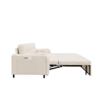 66.2Queen Pull Out Sofa Bed, Hydraulic System Convertible Sleeper Sofa