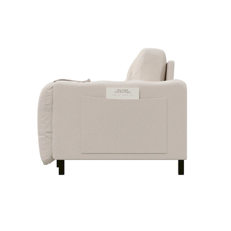 66.2Queen Pull Out Sofa Bed, Hydraulic System Convertible Sleeper Sofa