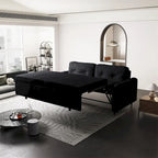 66.2Queen Pull Out Sofa Bed, Hydraulic System Convertible Sleeper Sofa