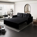 66.2Queen Pull Out Sofa Bed, Hydraulic System Convertible Sleeper Sofa