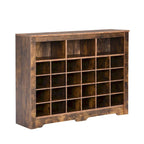 24-Cubby Shoe Cabinet and Sideboard for Hallway, Bedroom, or Living Room