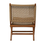 Wood Handmade Woven Living Room Accent Chair - Brown or Black