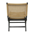 Wood Handmade Woven Living Room Accent Chair - Brown or Black