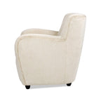 Wolffe 32 Transitional Faux Fur Upholstered Curved Arm Accent Chair