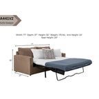 8-040M-A441V2 Sleeper Sofa with 2 Throw Pillows
