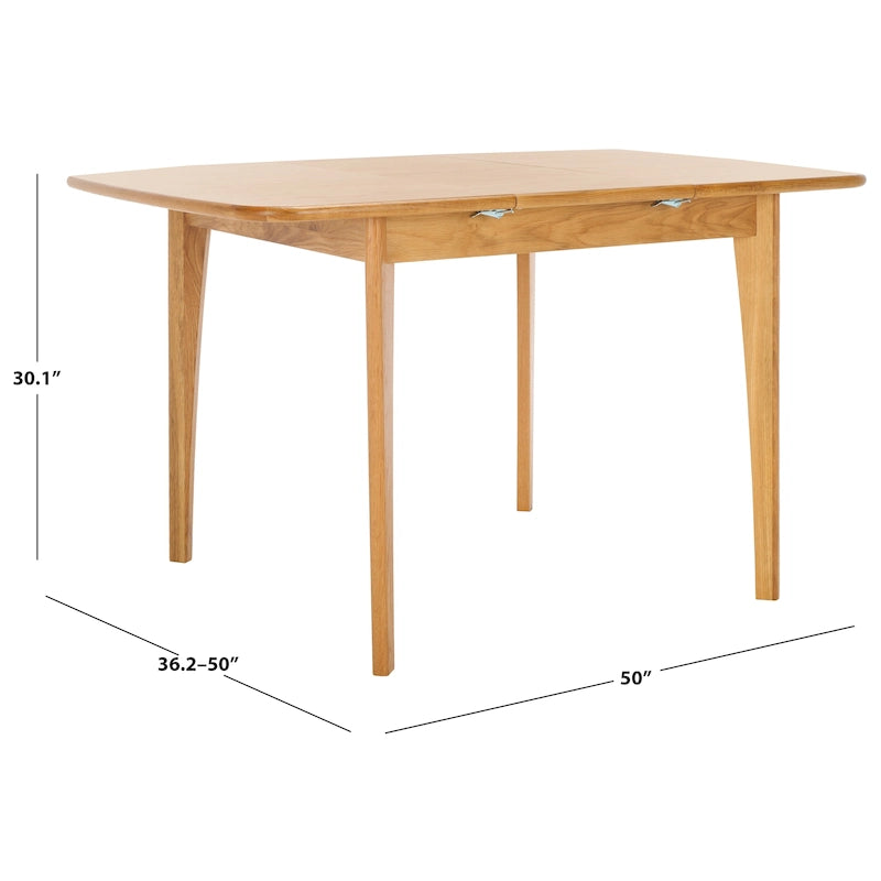 Extendable Dining Table, 50 x 50 x 30 Inches